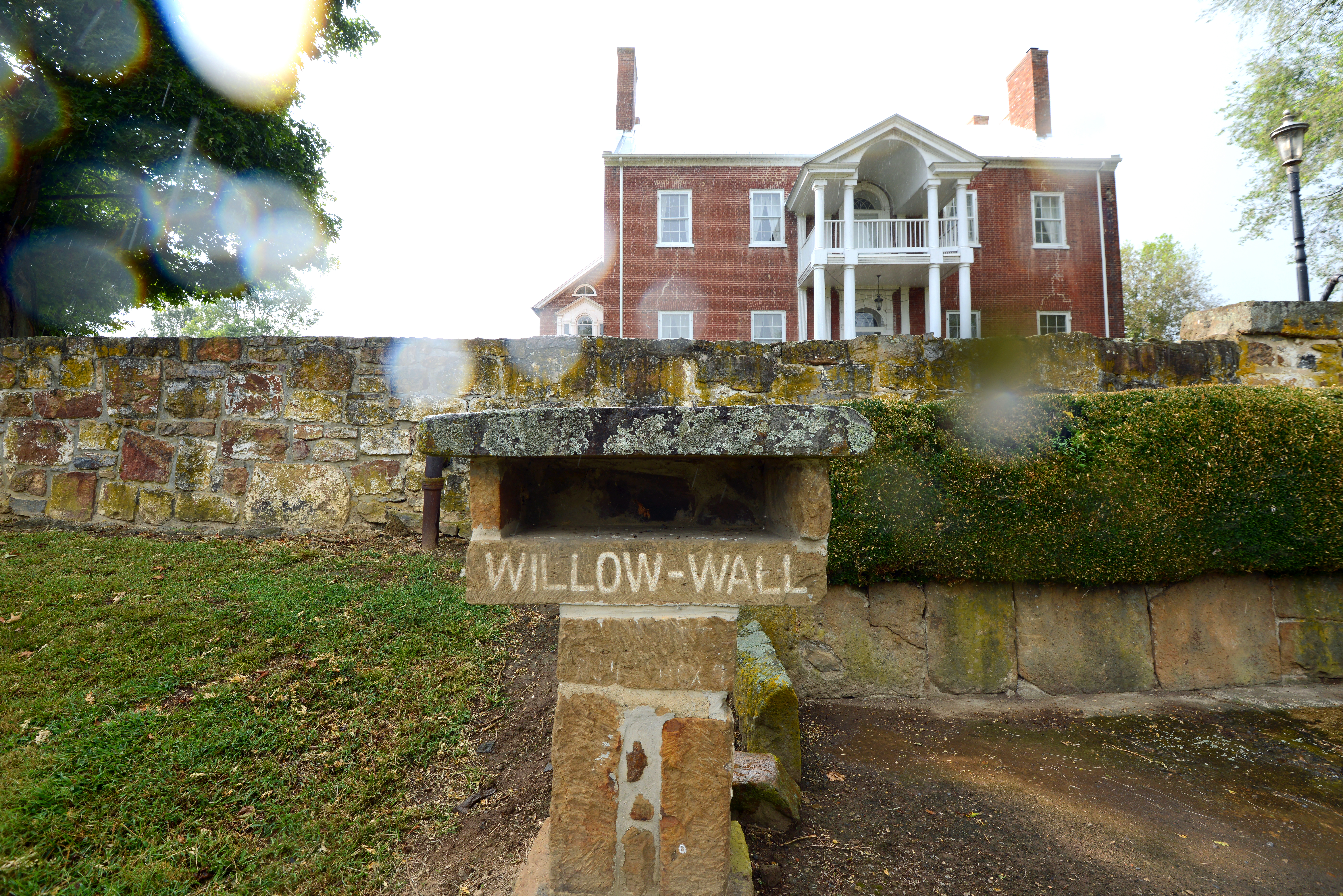Willow Wall, listed on the National Register, in the APE