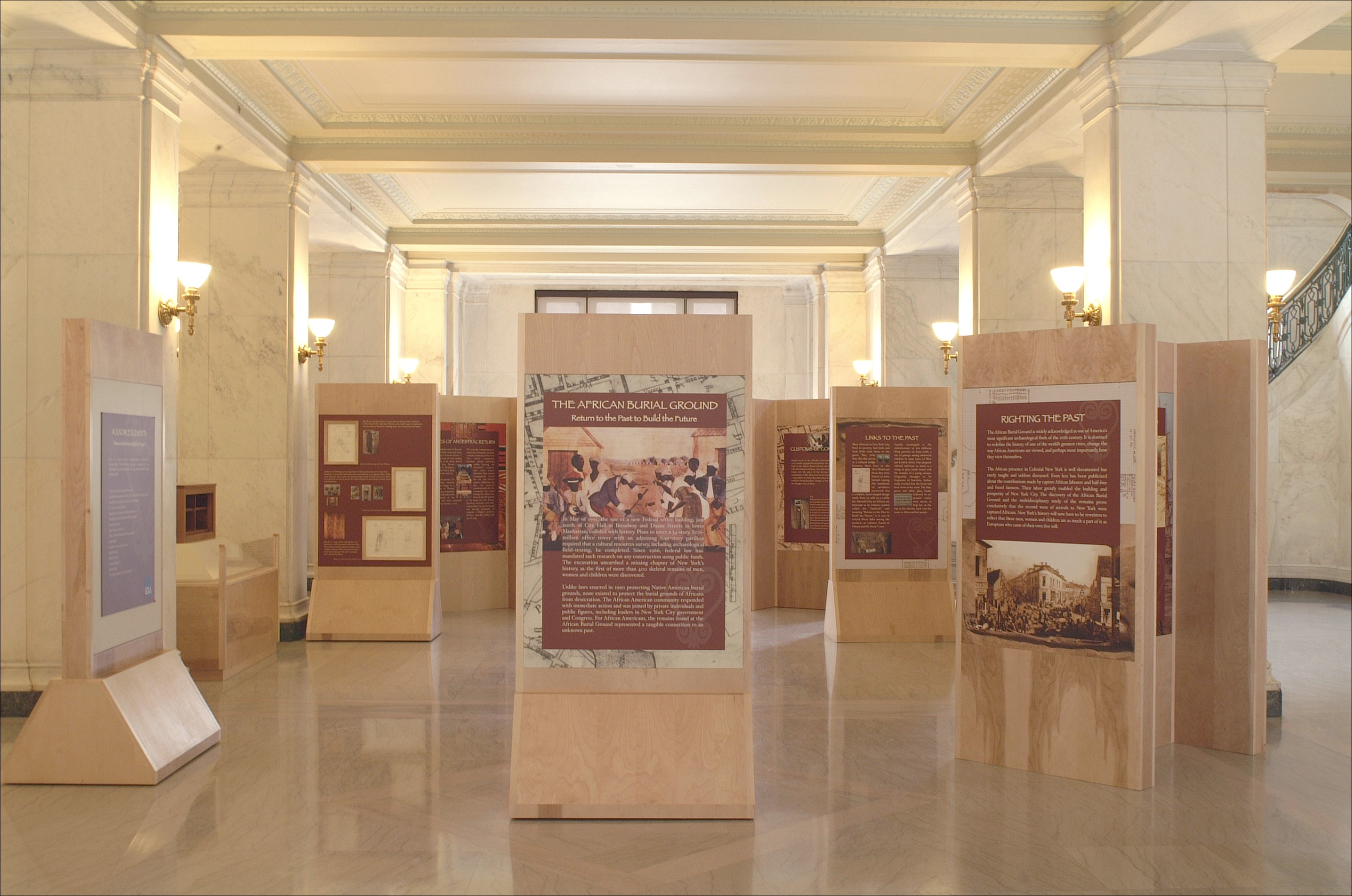 African Burial Ground Project exhibit