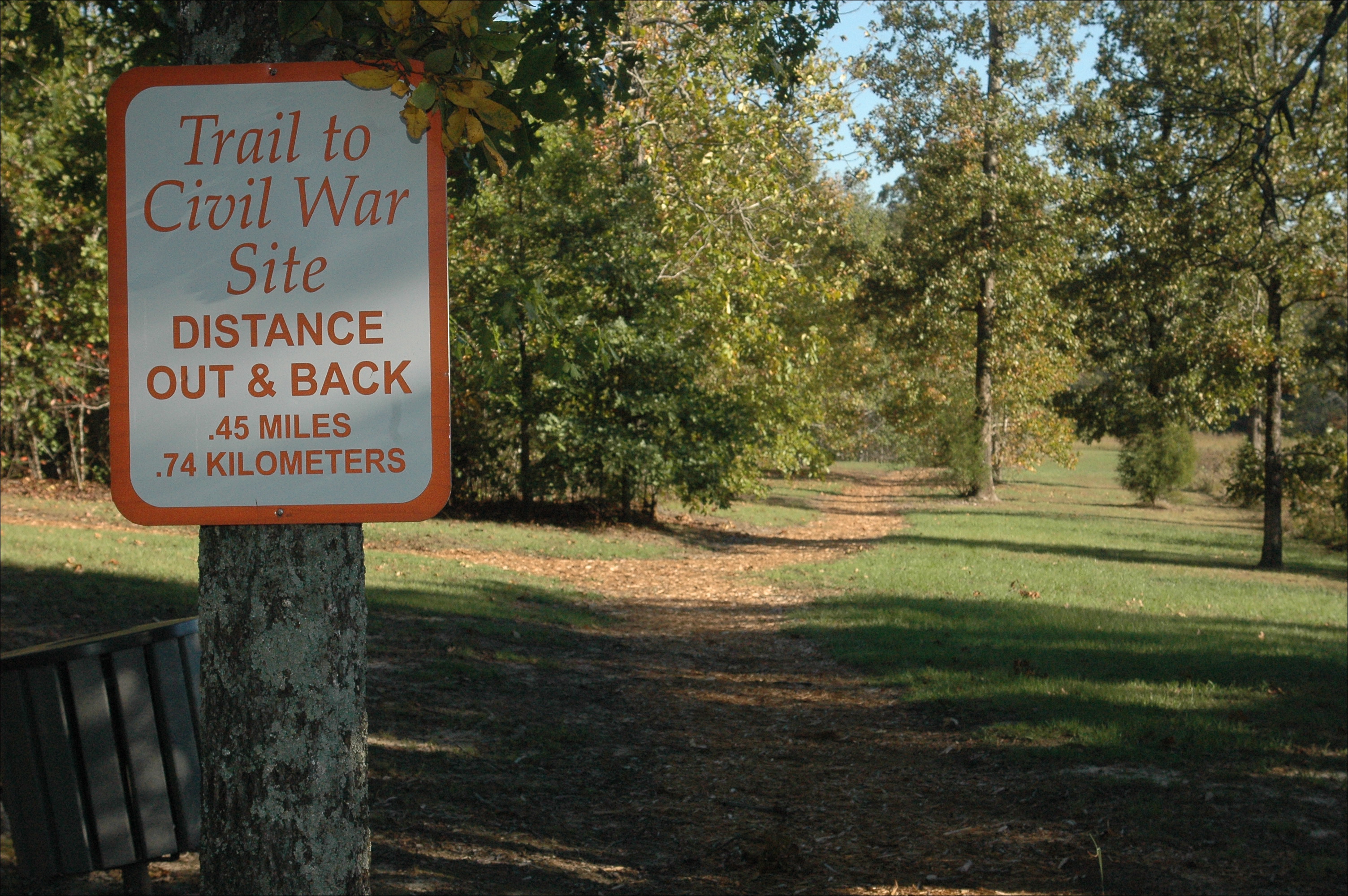 Footpaths to a Civil War site. Photo courtesy: The Daily Corinthian