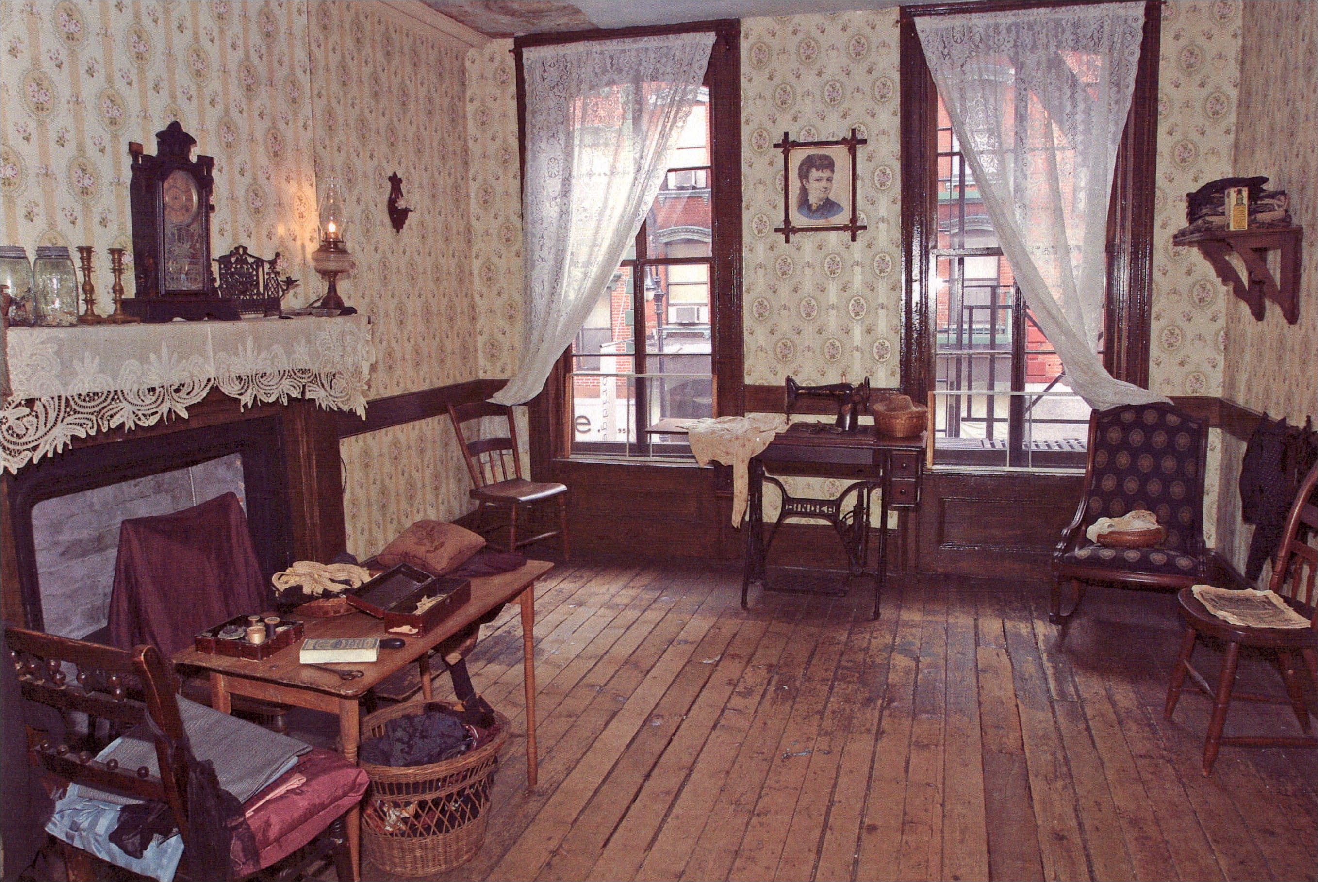 The Gumpertz family apartment parlor in 97 Orchard Street, the Lower East Side Tenement Museum’s landmark tenement building. Photo courtesy: Tenement Museum