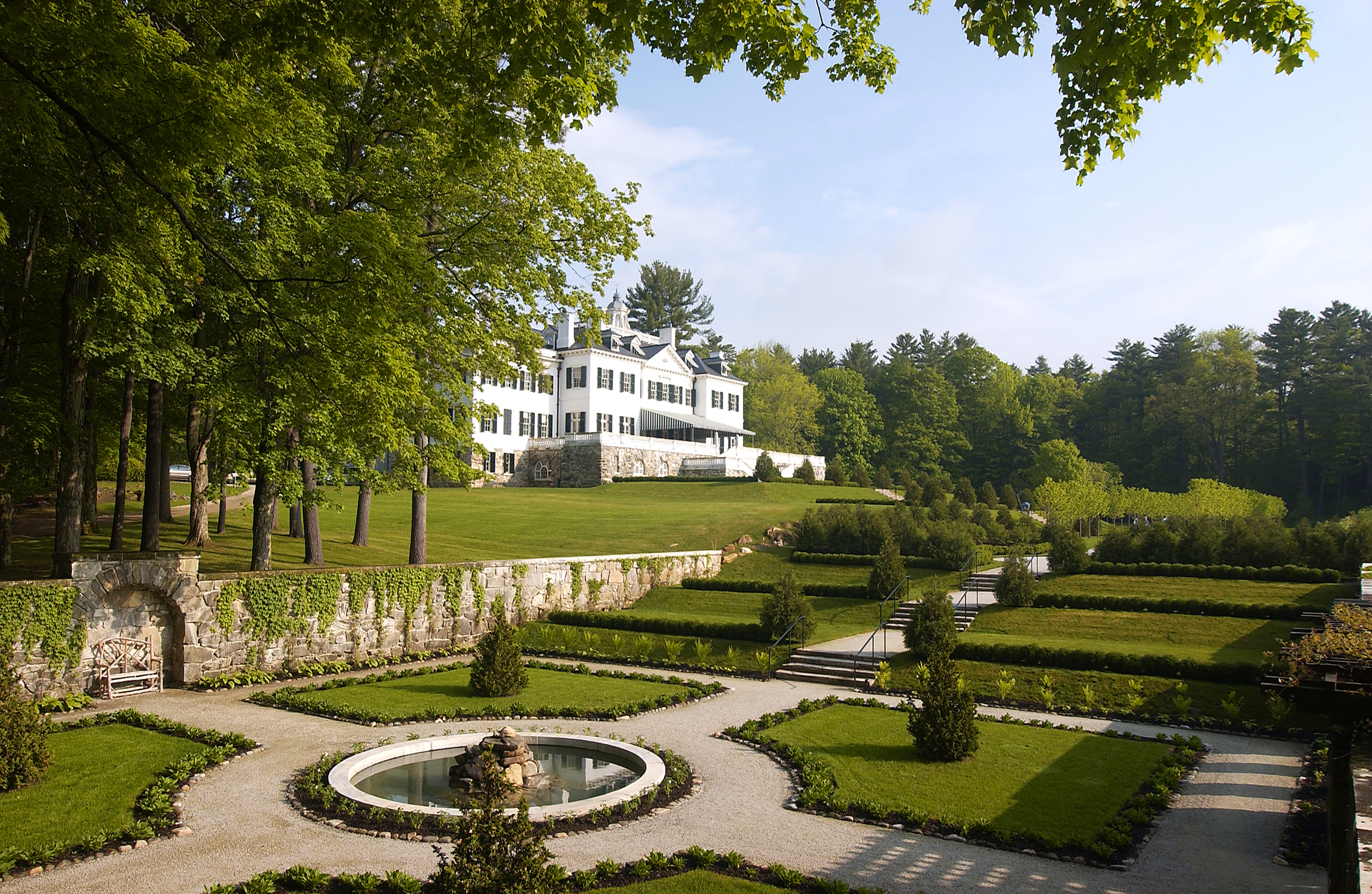 The Mount's walled garden after restoration. Photographer: Kevin Sprague