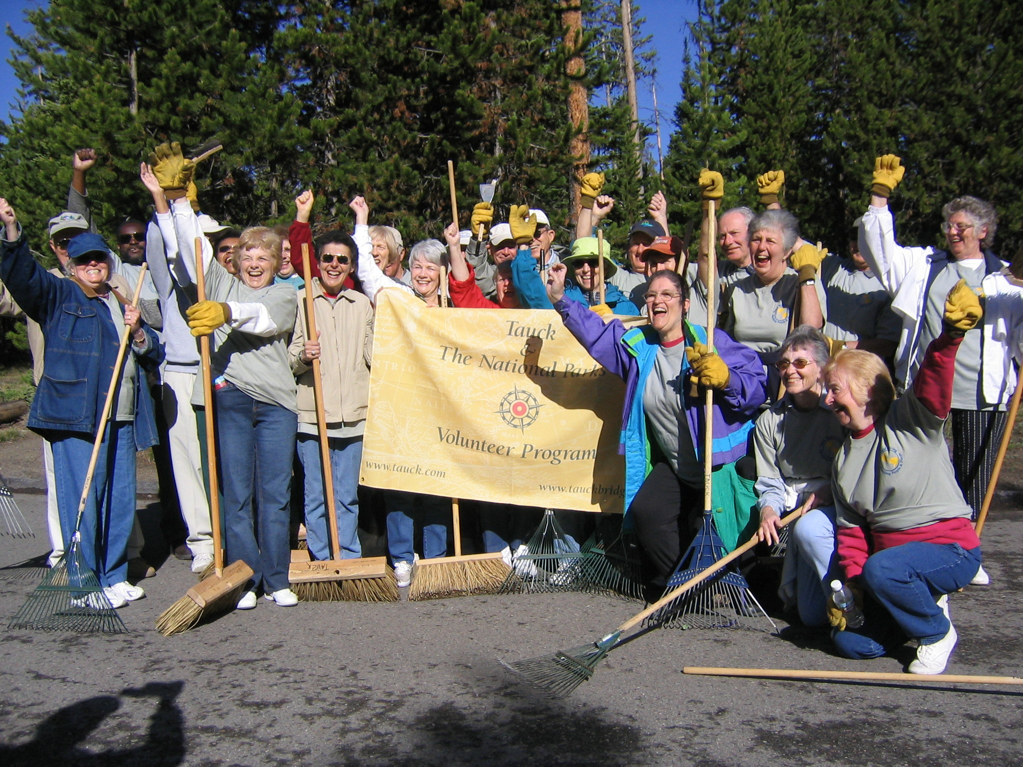 The Tauck program is a true “win-win” proposition. Yellowstone National park benefits in obvious ways, but the program also has deep meaning to its participants. In a survey of guest-volunteers, 86% said that volunteering enhanced their Tauck vacation, and 94% said they would volunteer again if given the opportunity.