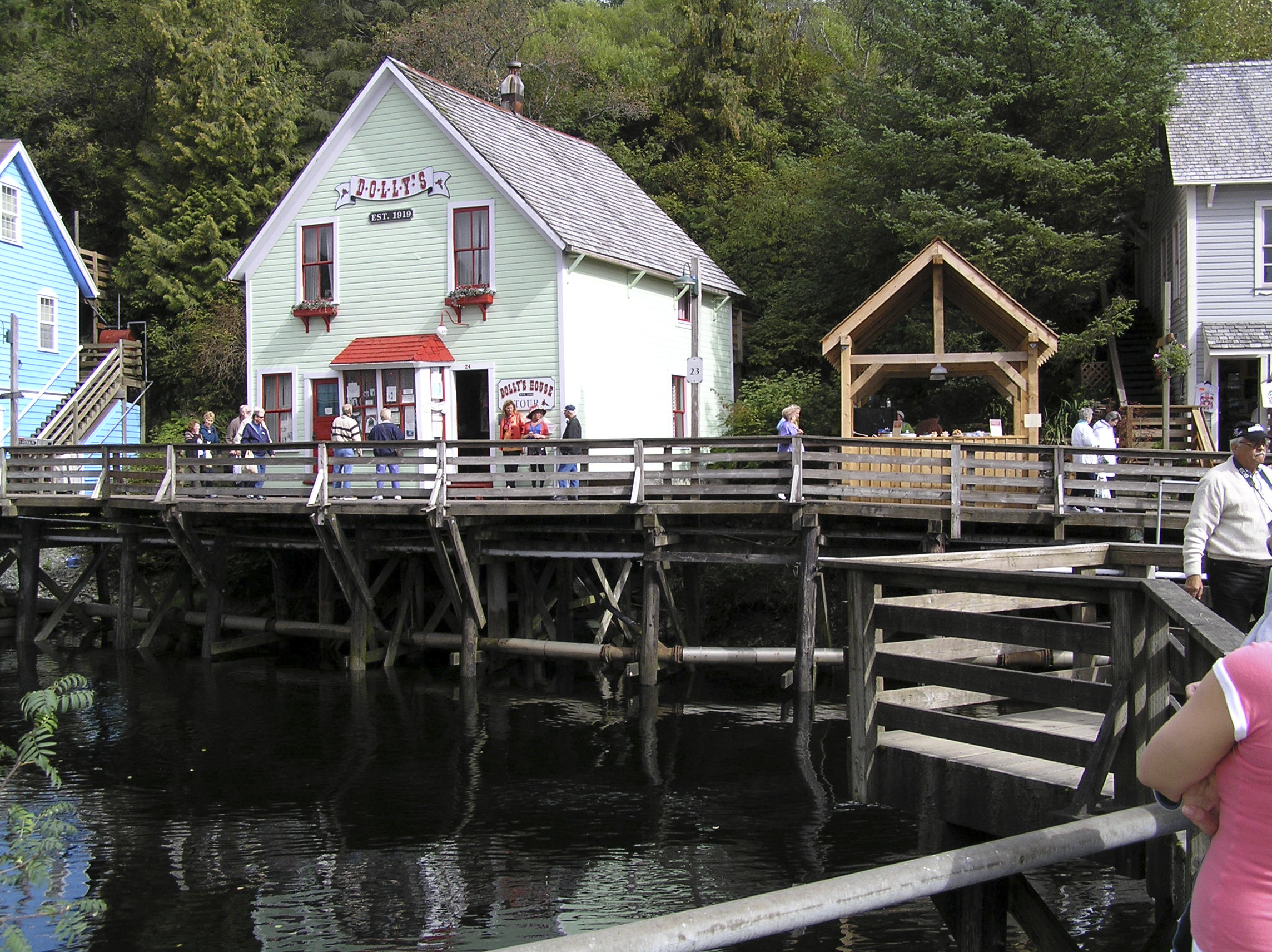 View of Creek Street in Ketchikan