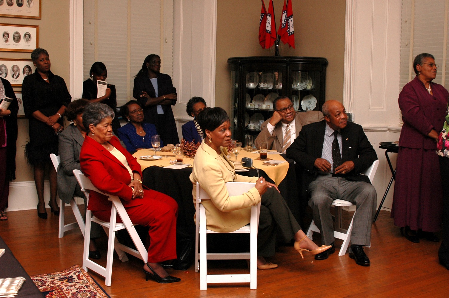 Guests at the Tuskegee Airman Awards presentation in 2005 in the MacArthur Museum of Arkansas Military History, located at the birthplace of General Douglas MacArthur in Little Rock
