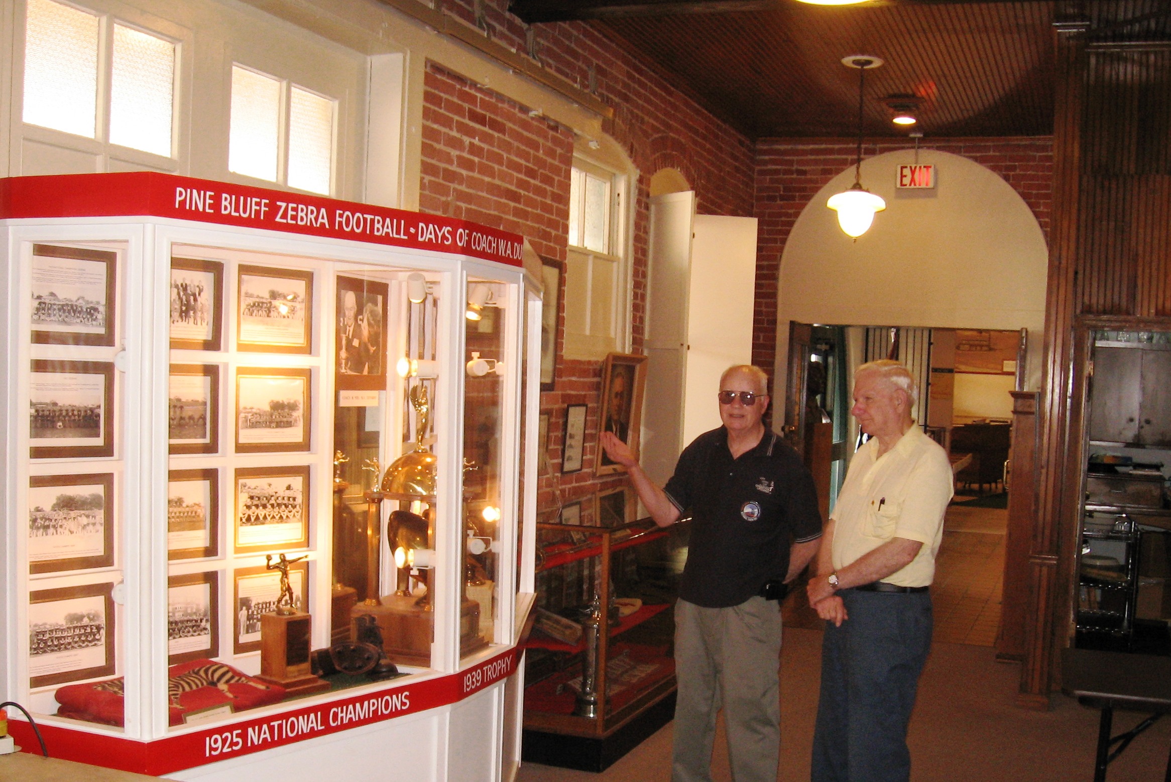 Visitors at the Pine Bluff/Jefferson County Historical Museum, located in the restored Union Station Depot