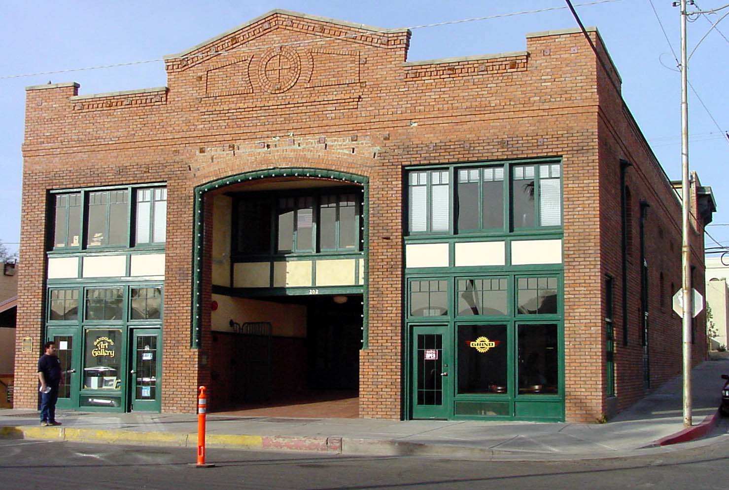 The historic Gandolfo Theatre, formerly a USO, was fully restored by a private party in partnership with the City of Yuma using a Community Development Block Grant. It houses a restaurant, retail, and non-profit service agencies.