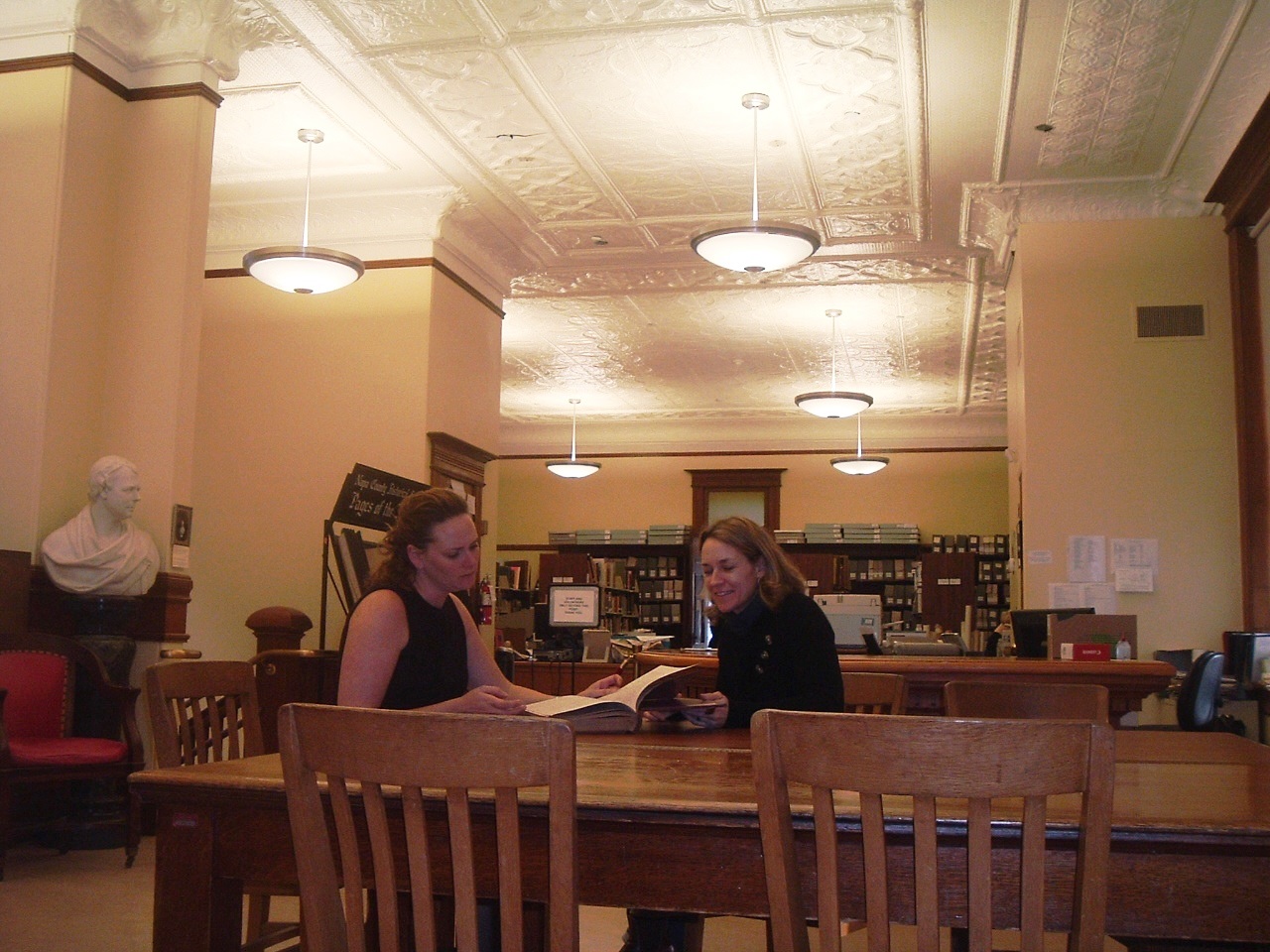 The Reading Room of Napa's 1901 Goodman Library, the oldest library in California still in use for its original purpose . 