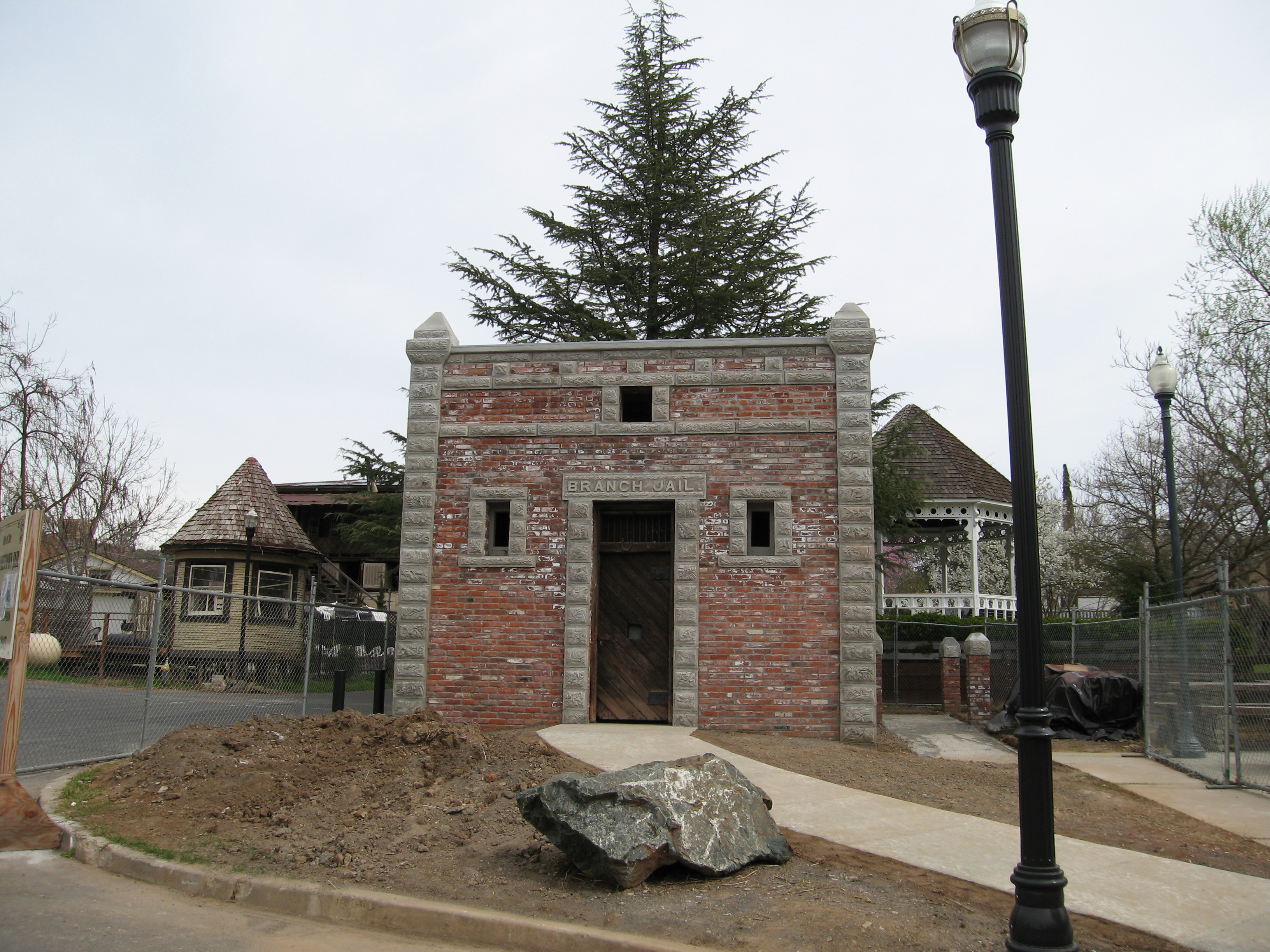 The restored Jamestown Branch Jail