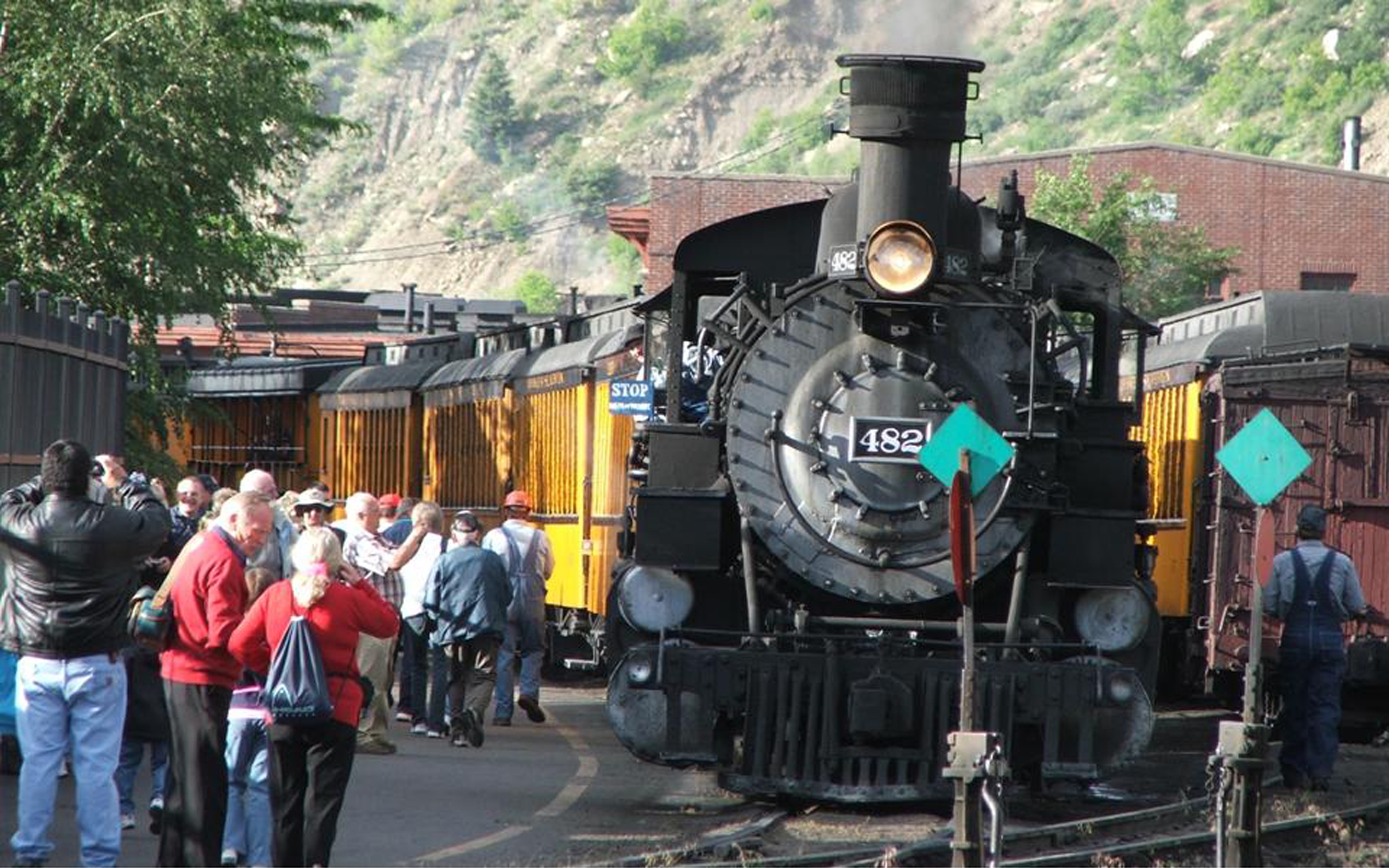 Originally used to transport ore to local smelters, the Durango and Silverton Narrow Gauge Railroad transports over 200,000 tourists annually to visit the historic towns and enjoy stunning mountain vistas