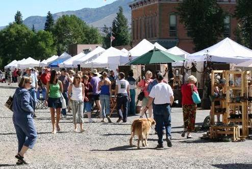 A craft market in historic downtown Lake City, Colorado