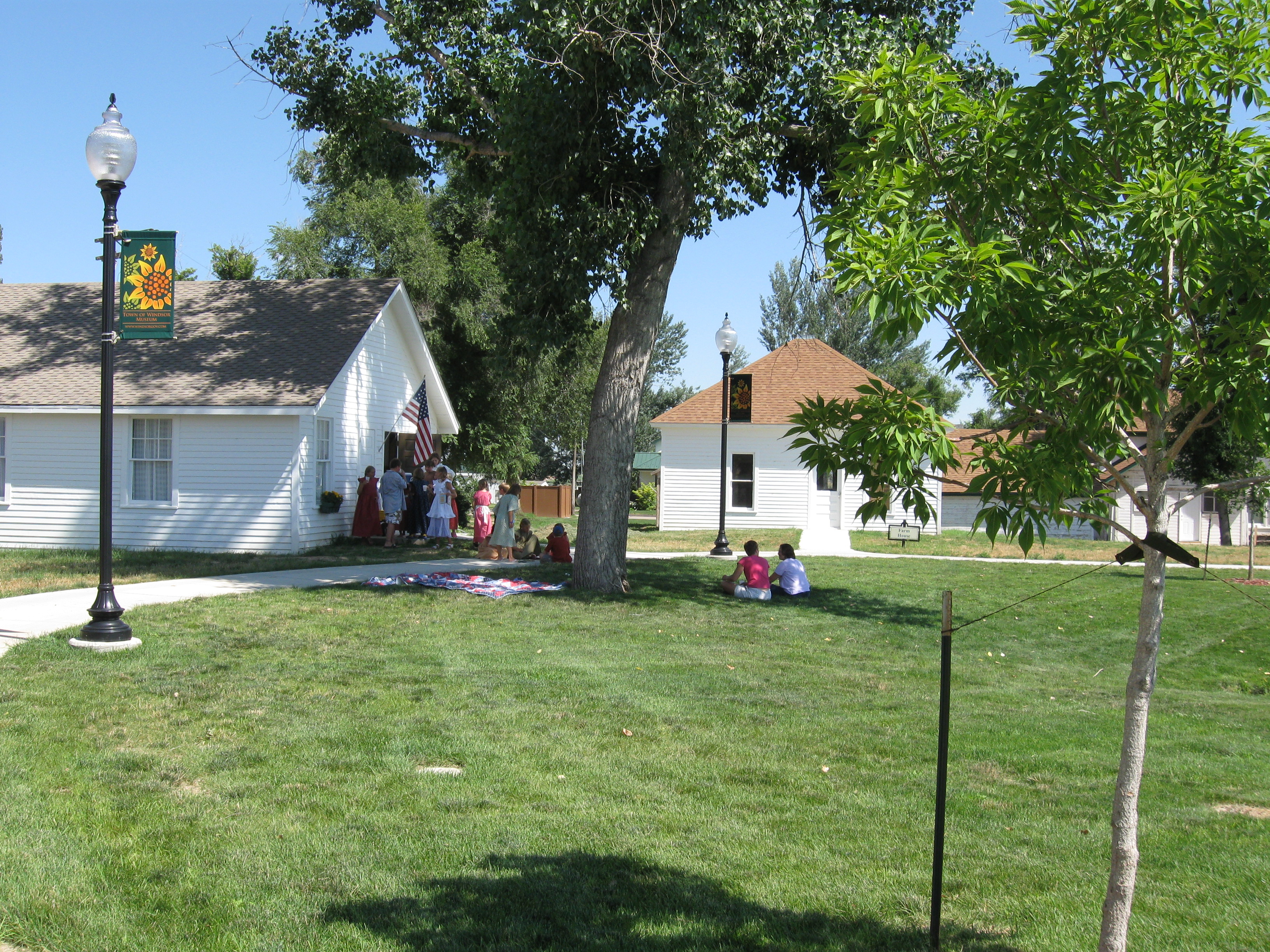 The historic Whitehall Schoolhouse in Windsor, Colorado