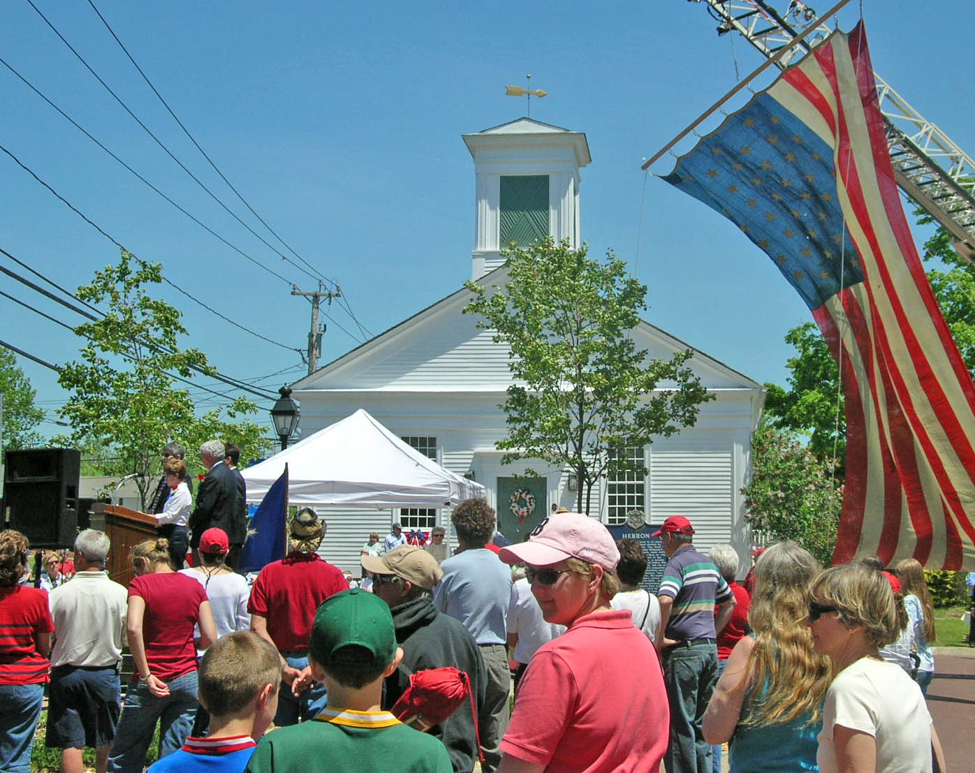 Celebrating the 300th anniversary of Hebron, Connecticut at the Old Town Hall