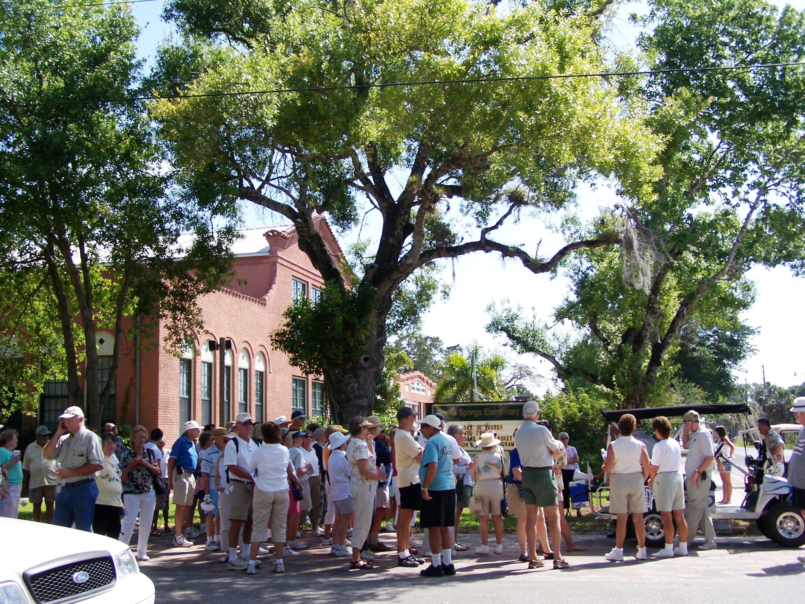 The Bonita Springs Historical Society offers walking tours of historic sites, such as the 1921 Bonita Springs Elementary School.