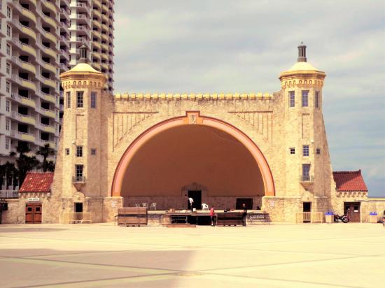 The historic Bandshell on Daytona Beach, Florida
