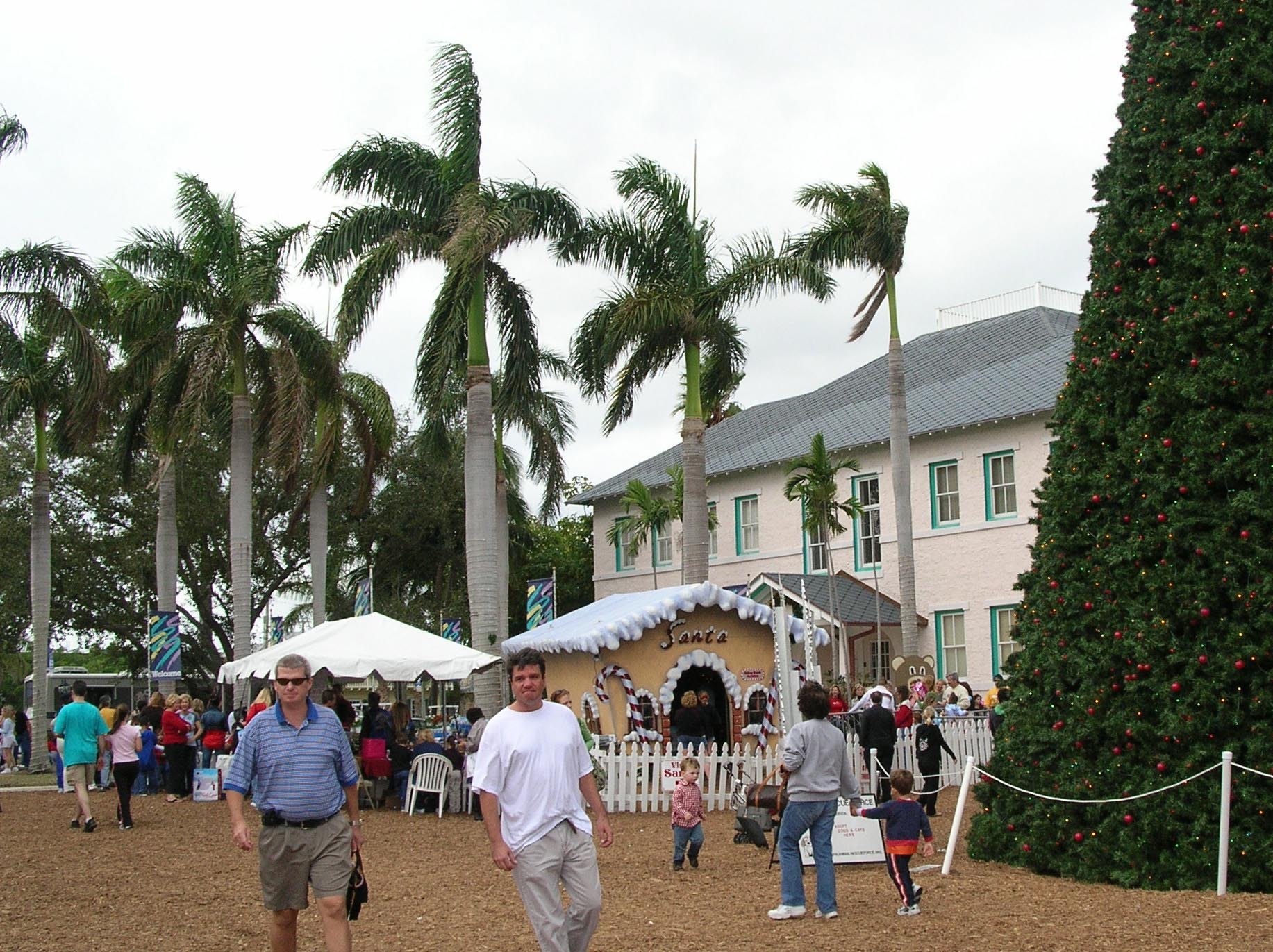 A holiday event at the The Cornell Museum of Art and American Culture, housed in the restored 1913 Delray Elementary School building.