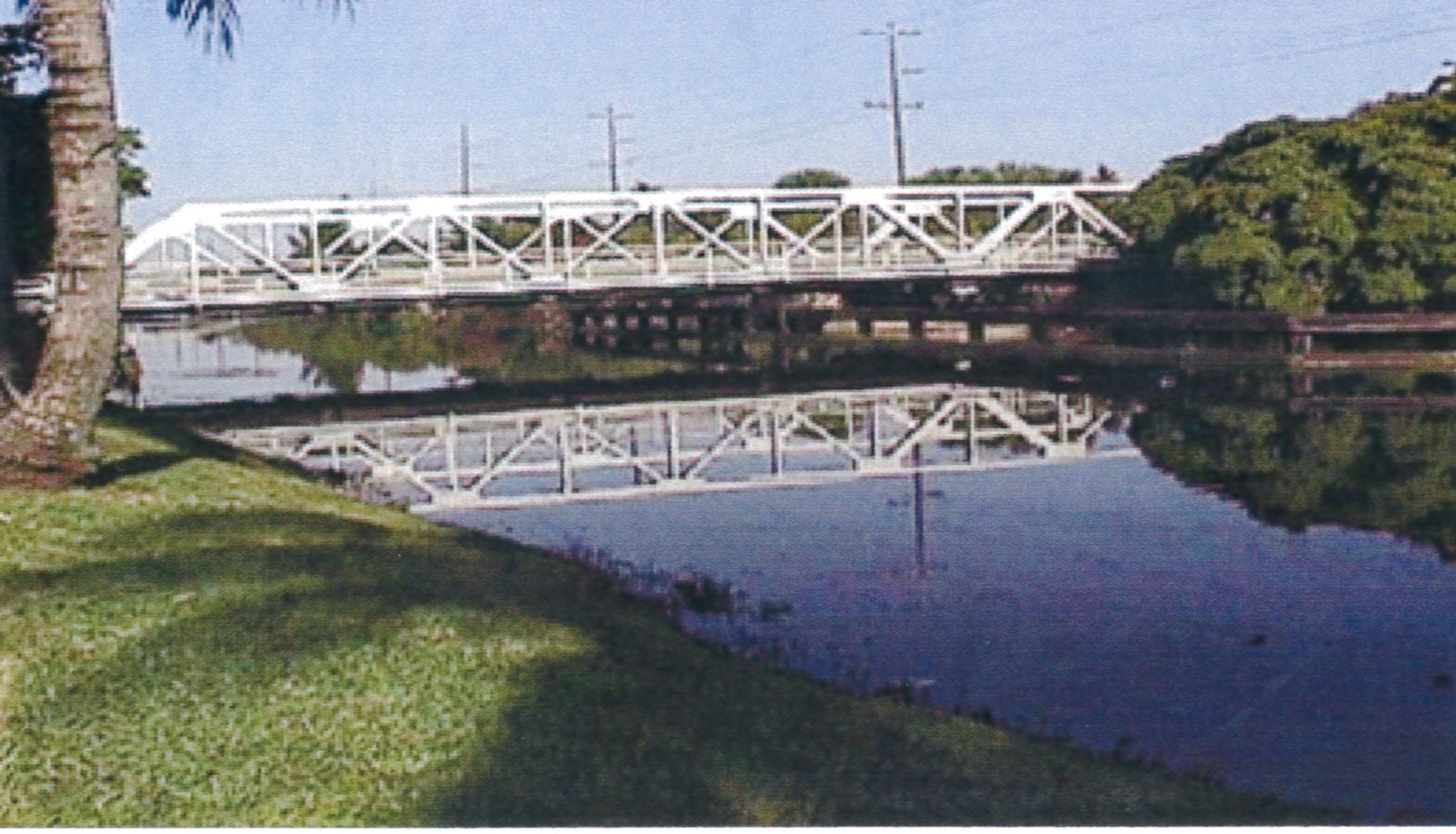 The Warren Pony Swing Bridge crossing over the Miami Canal from Hialeah to Miami Springs was built in 1924