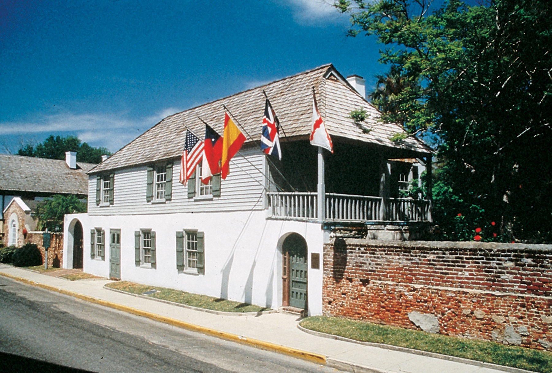 The Gonzalez-Alvarez House, parts of which date back to 1702, is the oldest house in St. Augustine, Florida.