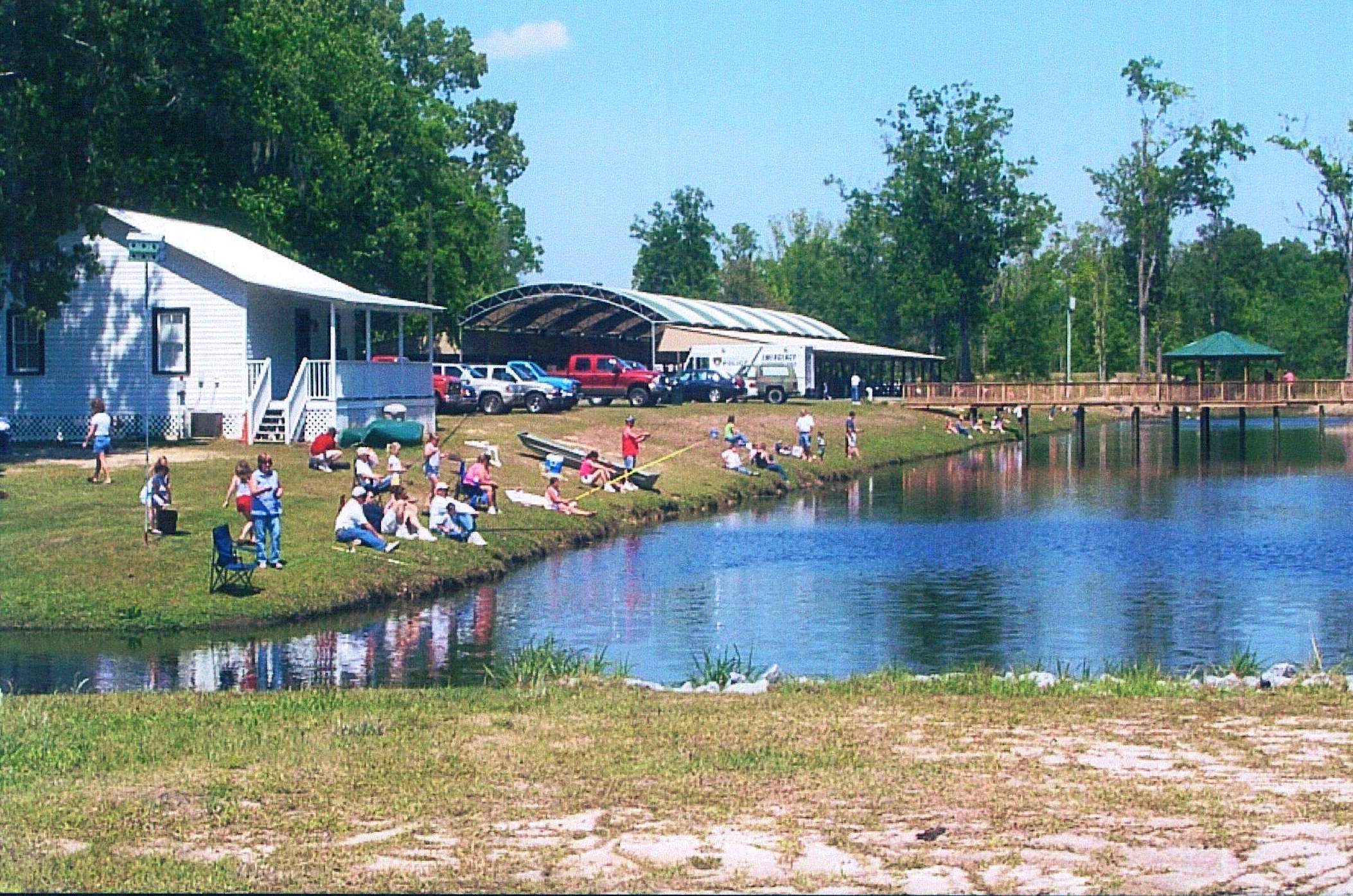 A fishing derby along the shores of the Ogeechee River in Richmond Hill, Georgia