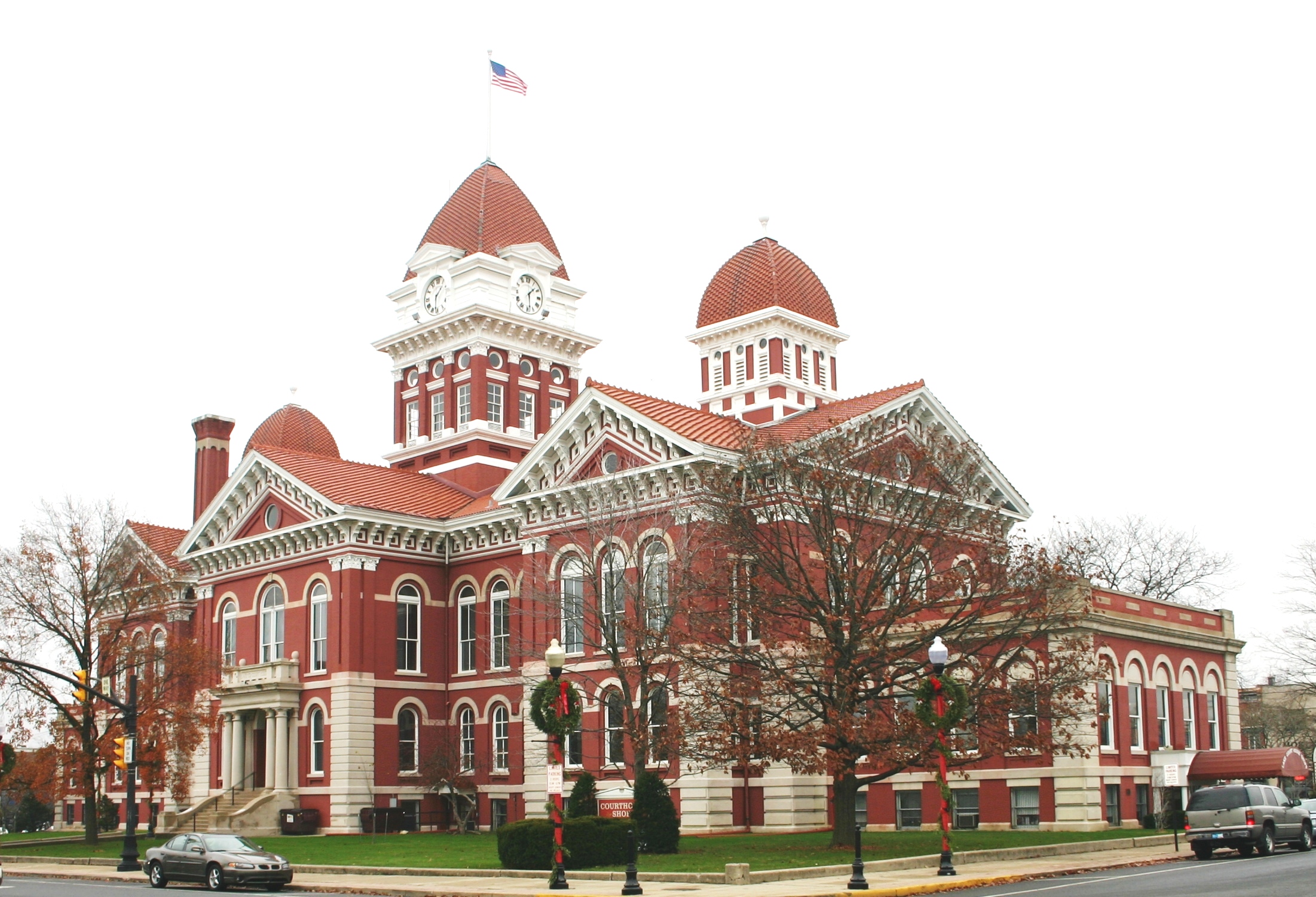 The ornate Lake County Courthouse, affectionately referred to as the "Grand Old Lady," has been a landmark in Crown Point, Indiana, since 1878.