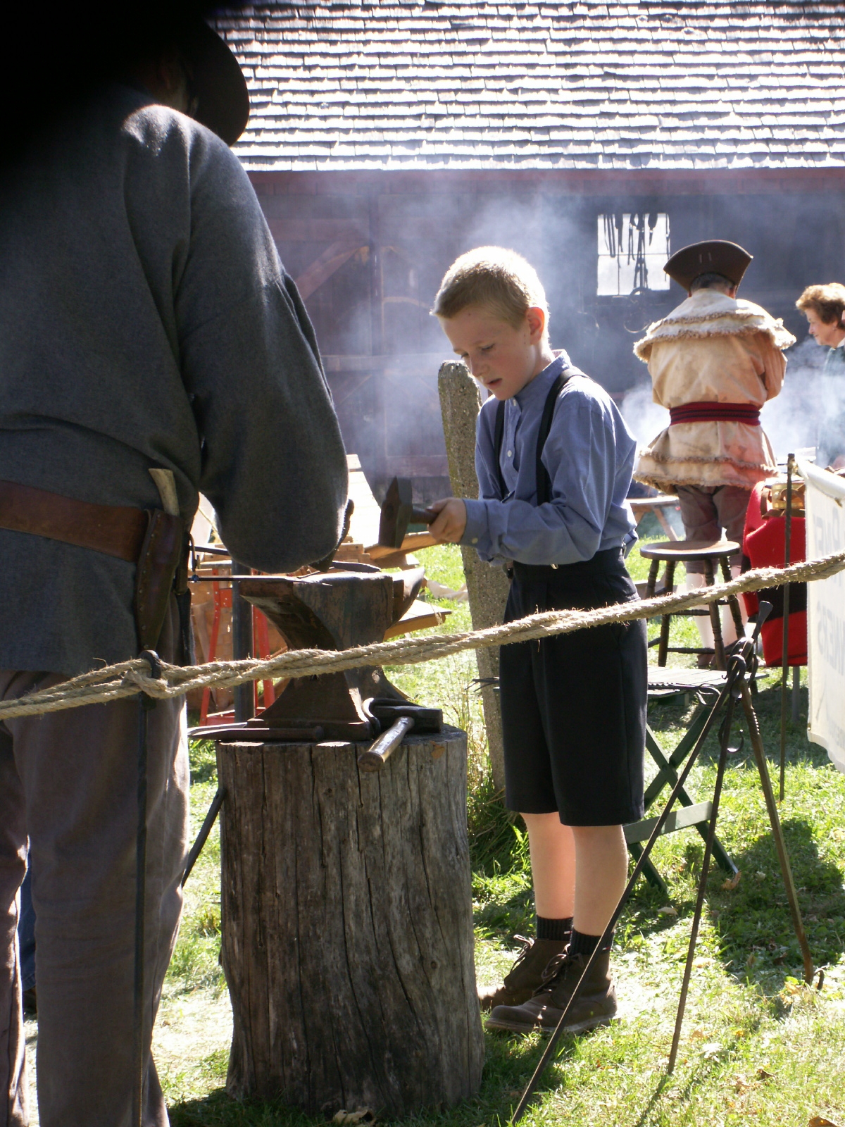 Living history during Milton's Heritage Day.