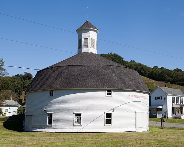 The Hamilton Round Barn in Mannington is preserved by the West Augusta Historical Society.