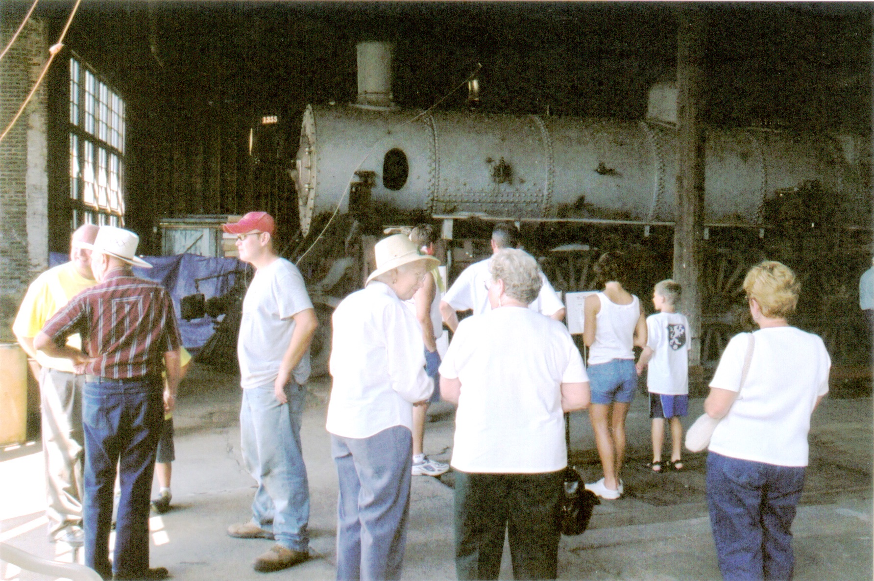 restored locomotive at the Ag-Rail Festival