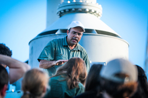 Richard Campanella leading a tour, photo by Jennifer Zdon