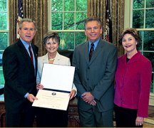 Accepting the award were owners and restorers Mary and Dan King, principals of High Peak Resources, Inc.