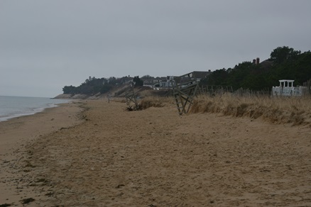 cloudy stormy coastal beach