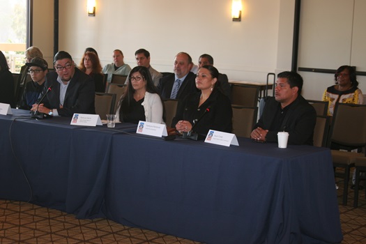 Tribal Representatives at a table during meeting