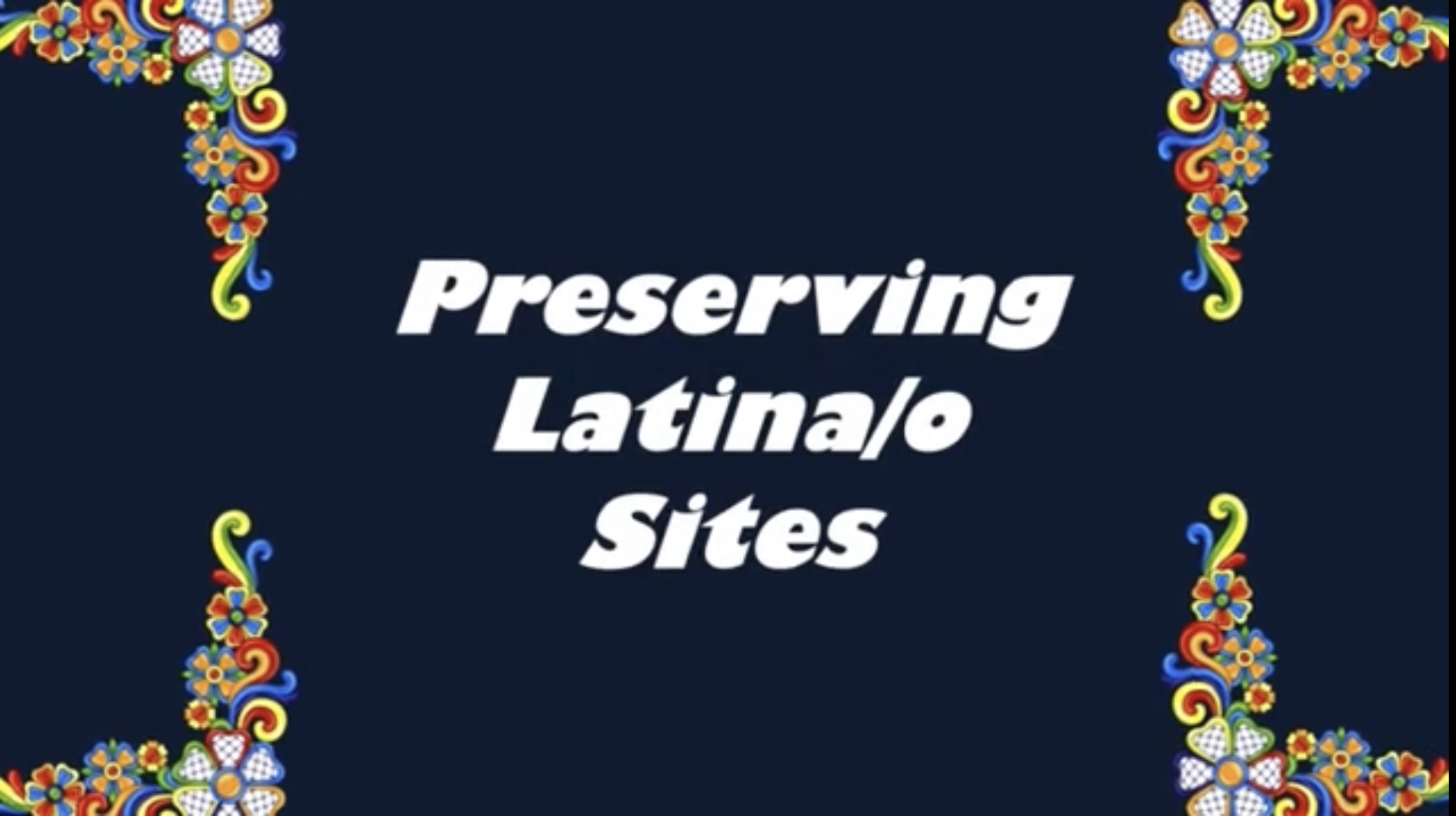 Latino Heritage site video