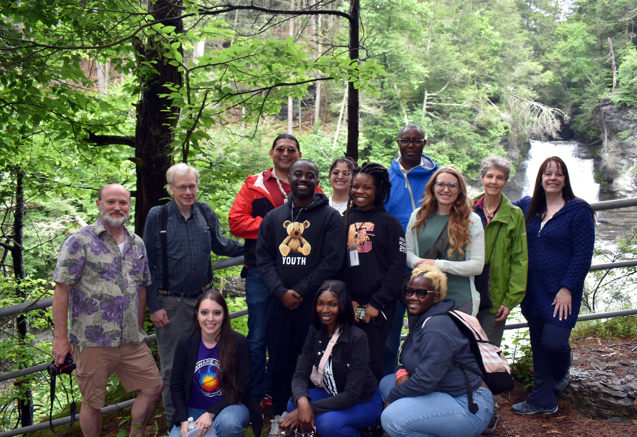 Group at Pinchot Falls