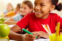 Student at Desk