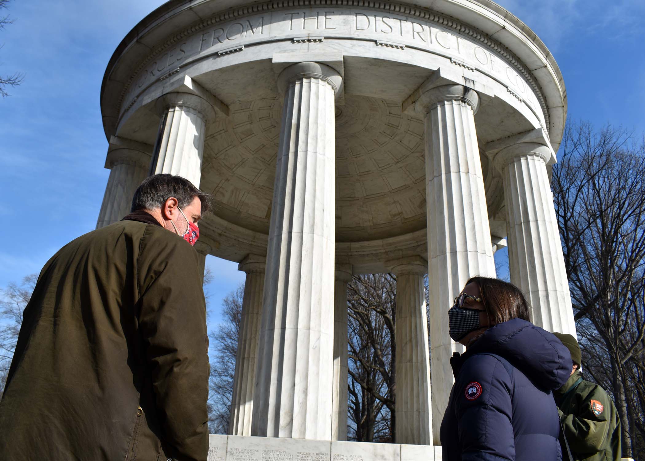 Edwin Fountain and Chairman Jorjani at DC War Memorial