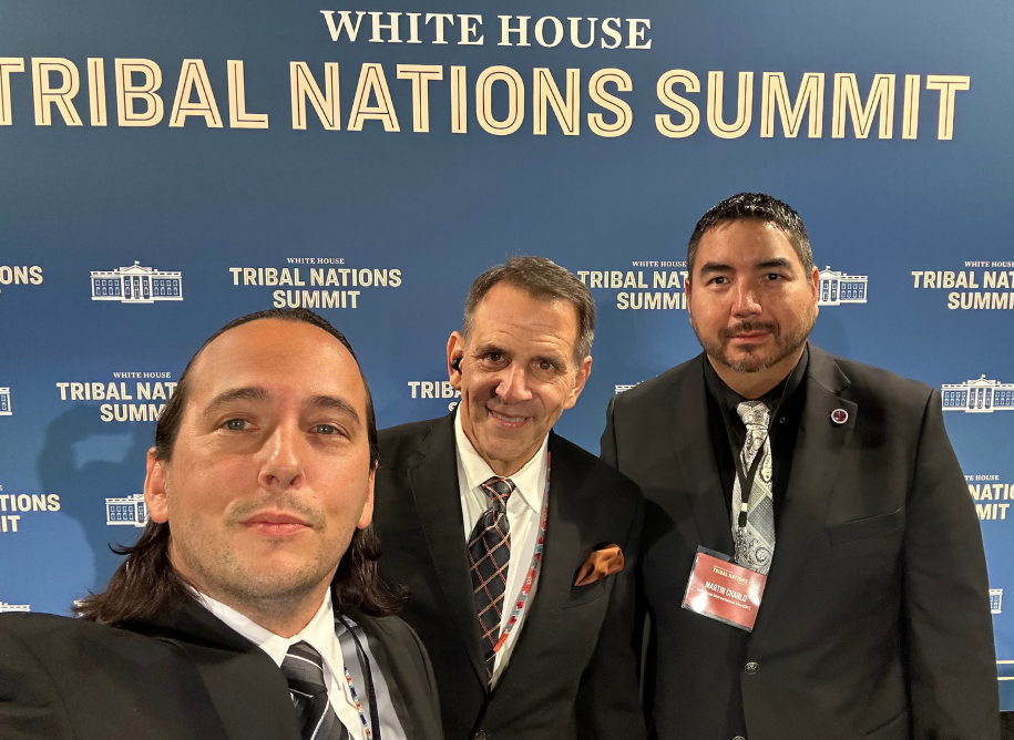 Ira L. Matt, White House Office of Science and Technology Policy, Assistant Director for Indigenous Engagement & Native American Affairs; Councilman Martin Charlo, Confederated Salish and Kootenai Tribes; and Brandt Petrasek, Senior Policy Advisor for the U.S. Department of Energy (DOE) Office of Indian Energy Policy and Programs