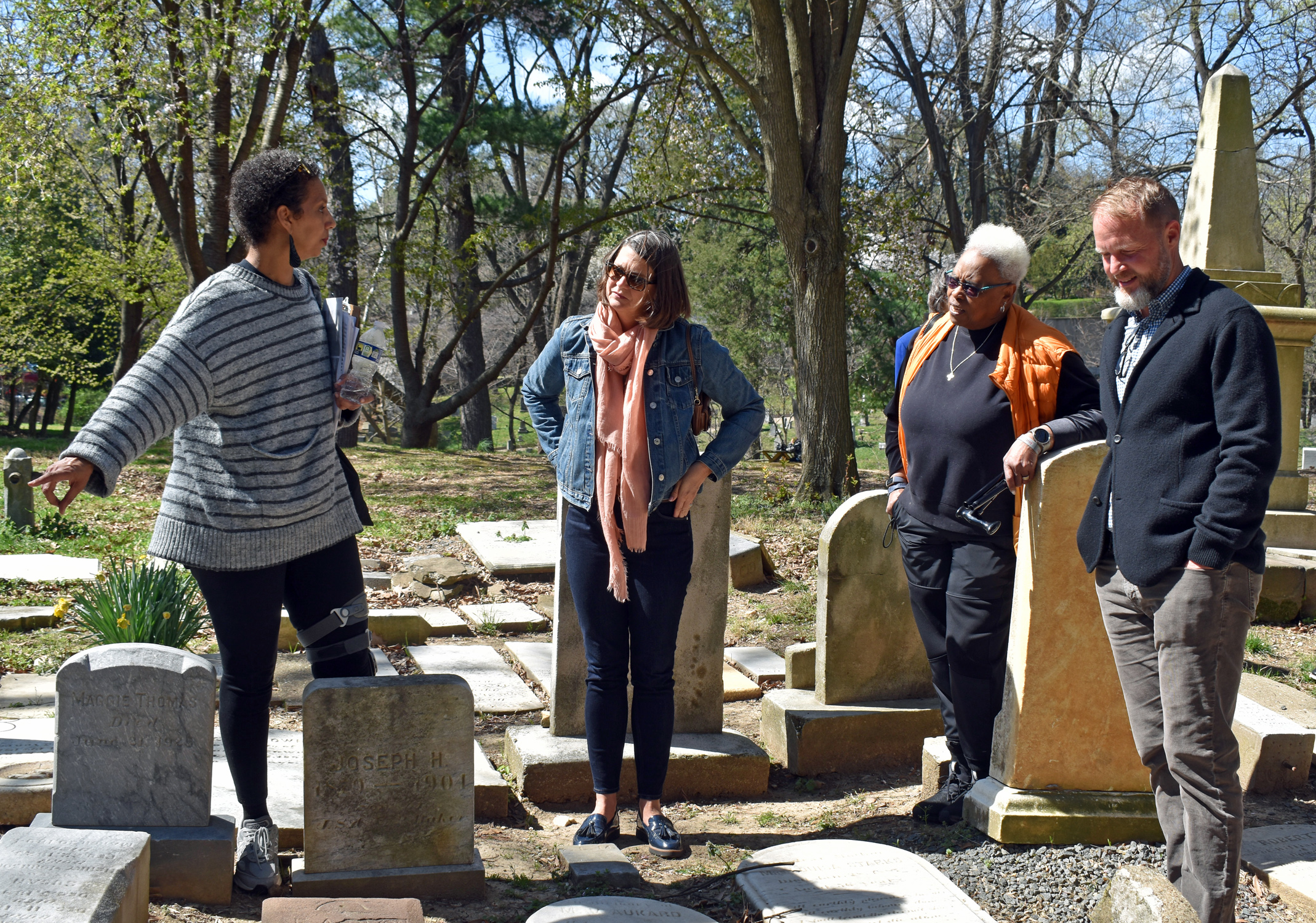 Touring Mt Zion Cemetery