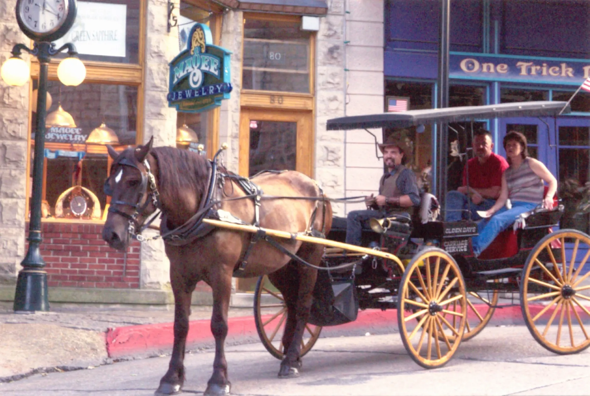 A buggy ride in historic Eureka Springs, Arkansas