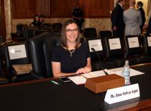 Aimee Jorjani at her Senate Committee Hearing