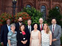 ACHP Member Robert Stanton, Webster Councilwoman Beverly Gaines, Adam Graves, Webster Mayor Pro Tem Andrea Wilson, Congressman Brian Babin, JSC HPO Sandra Tetley, Texas SHPO Mark Wolfe, NASA FPO Rebecca Klein, ACHP Vice-Chairman Leonard Forsman