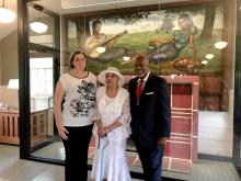 ACHP's Katharine Kerr, SSG Countee's niece Mrs. Sammie Whiting-Ellis, and Robert G. Stanton