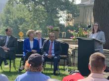 Chairman Jorjani speaking at the groundbreaking ceremony