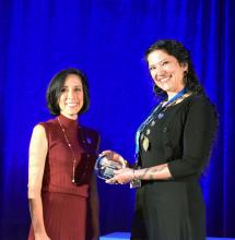 Chair Sara Bronin and Chelsea Rose, director of the Southern Oregon University Laboratory of Anthropology