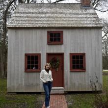 Zoë Greblunas at the Corson-Hand House