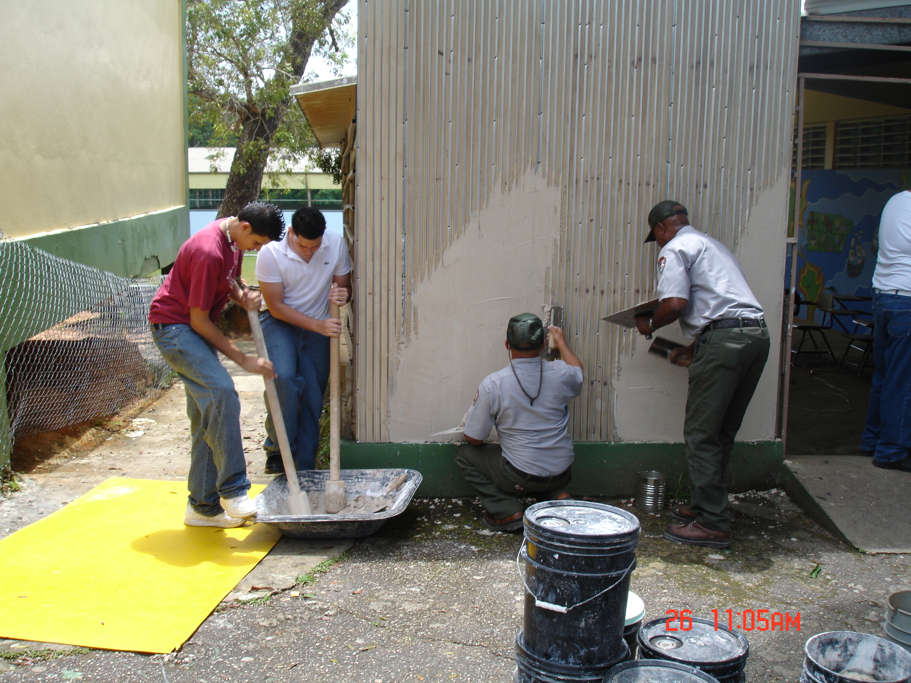 work at the site