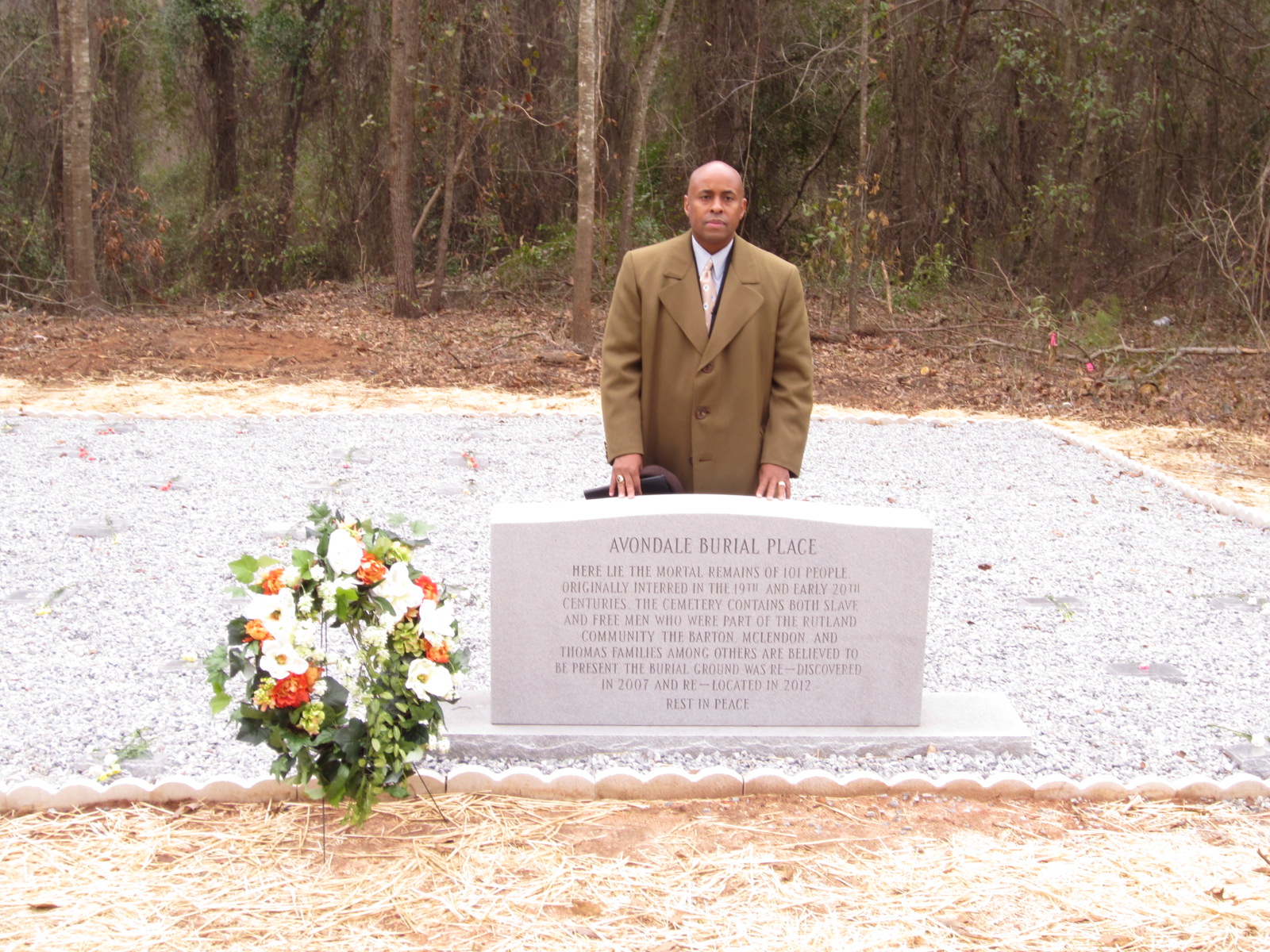 Rev. Skip Mason at the site