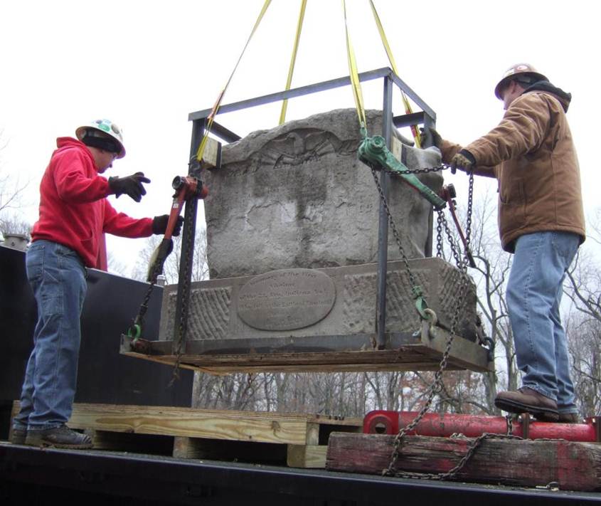 Monument moving day